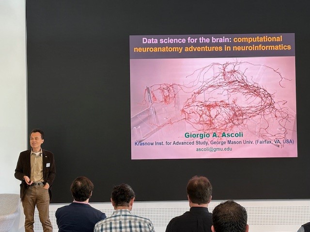 Giorgio Ascoli speaks at the Brain in Data Science Symposium