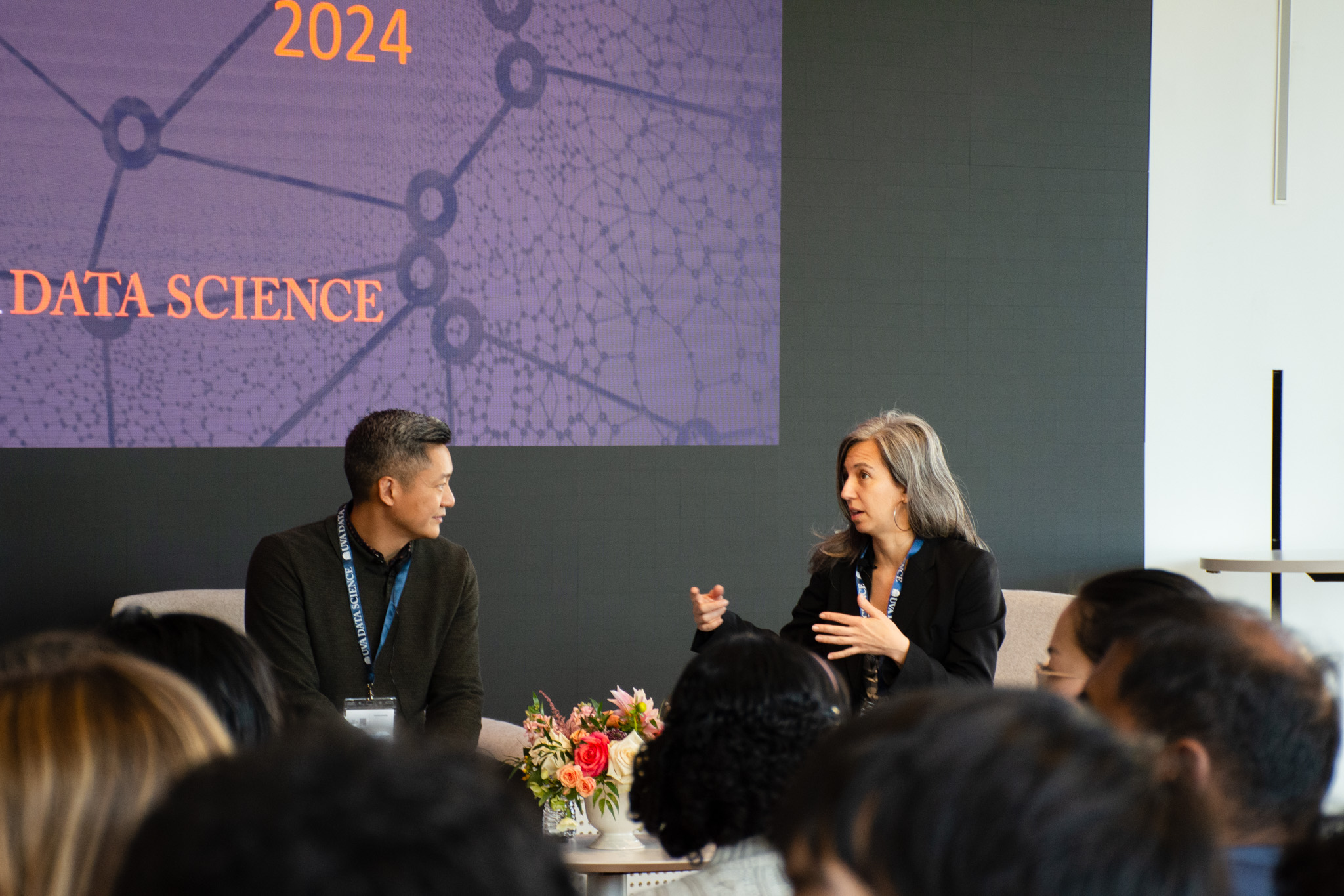 Guest Speakers Don Vu and Miriam Friedel answer questions in the keynote conversation