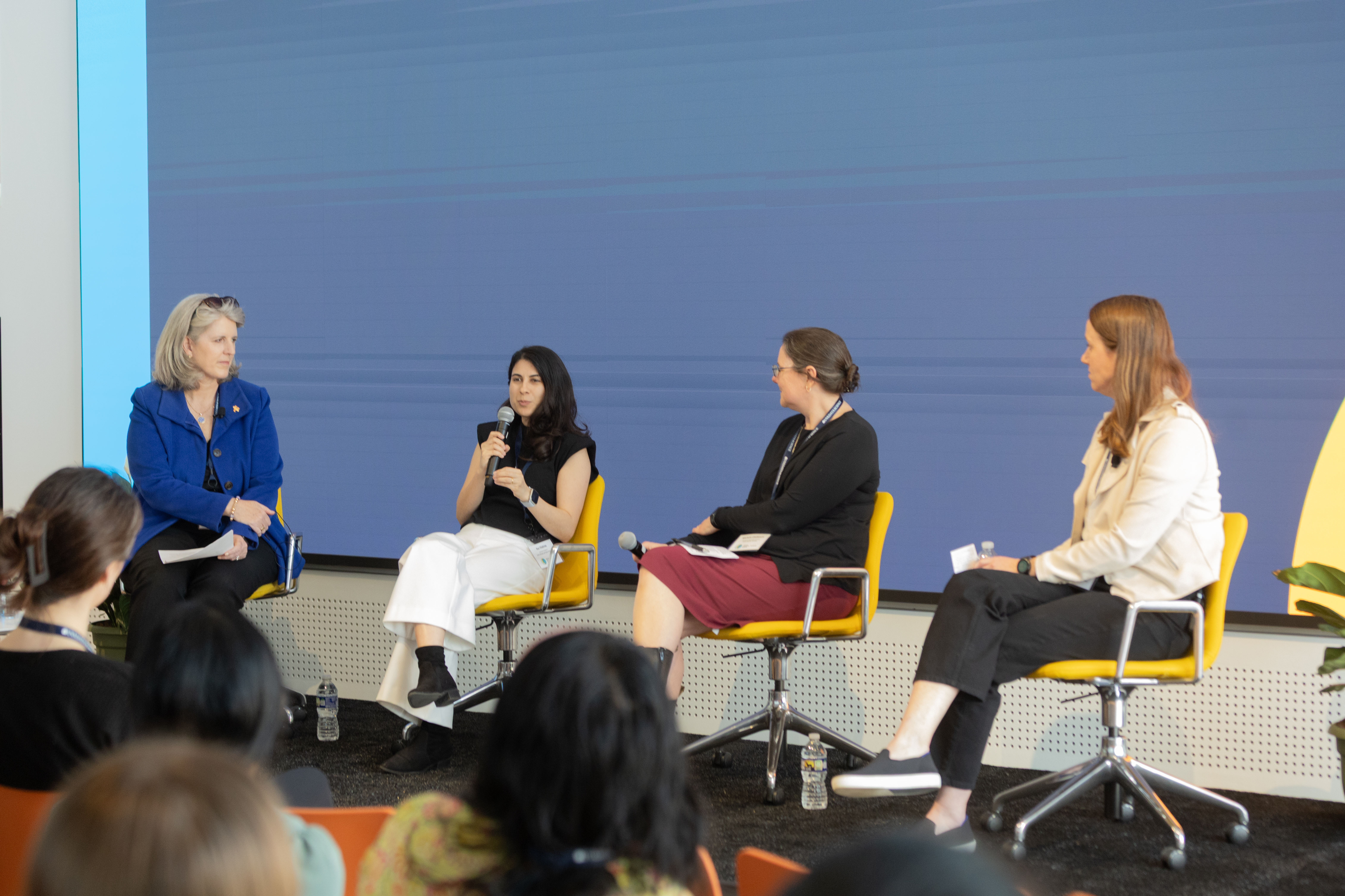 From left: Jennifer West, Nur Yildirim, Michele Claibourn, and Hope McIntyre.