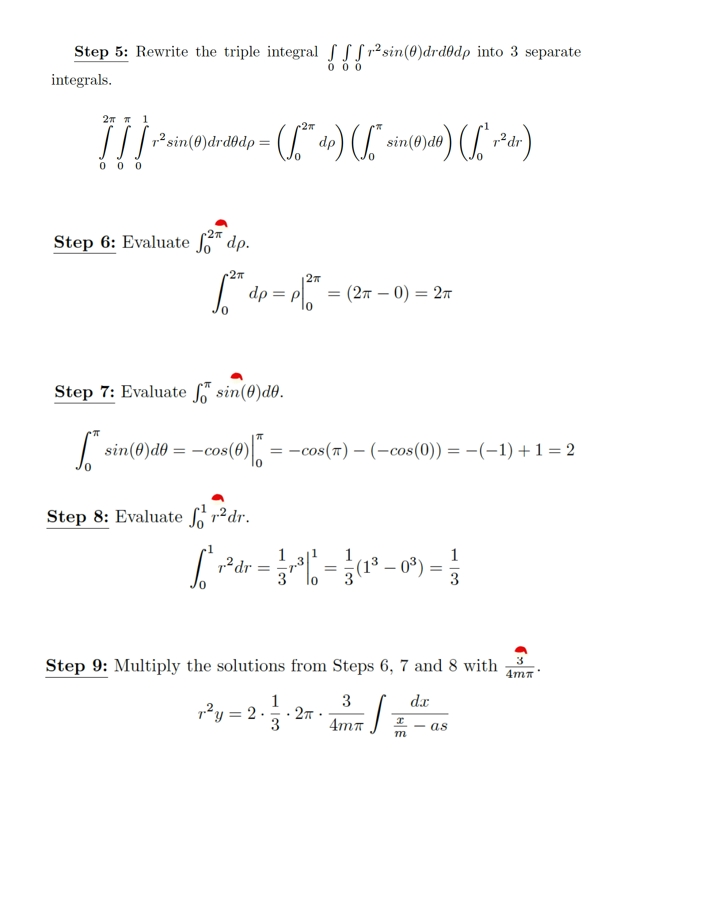 The Multivariate Calculus Merry Christmas Equation 