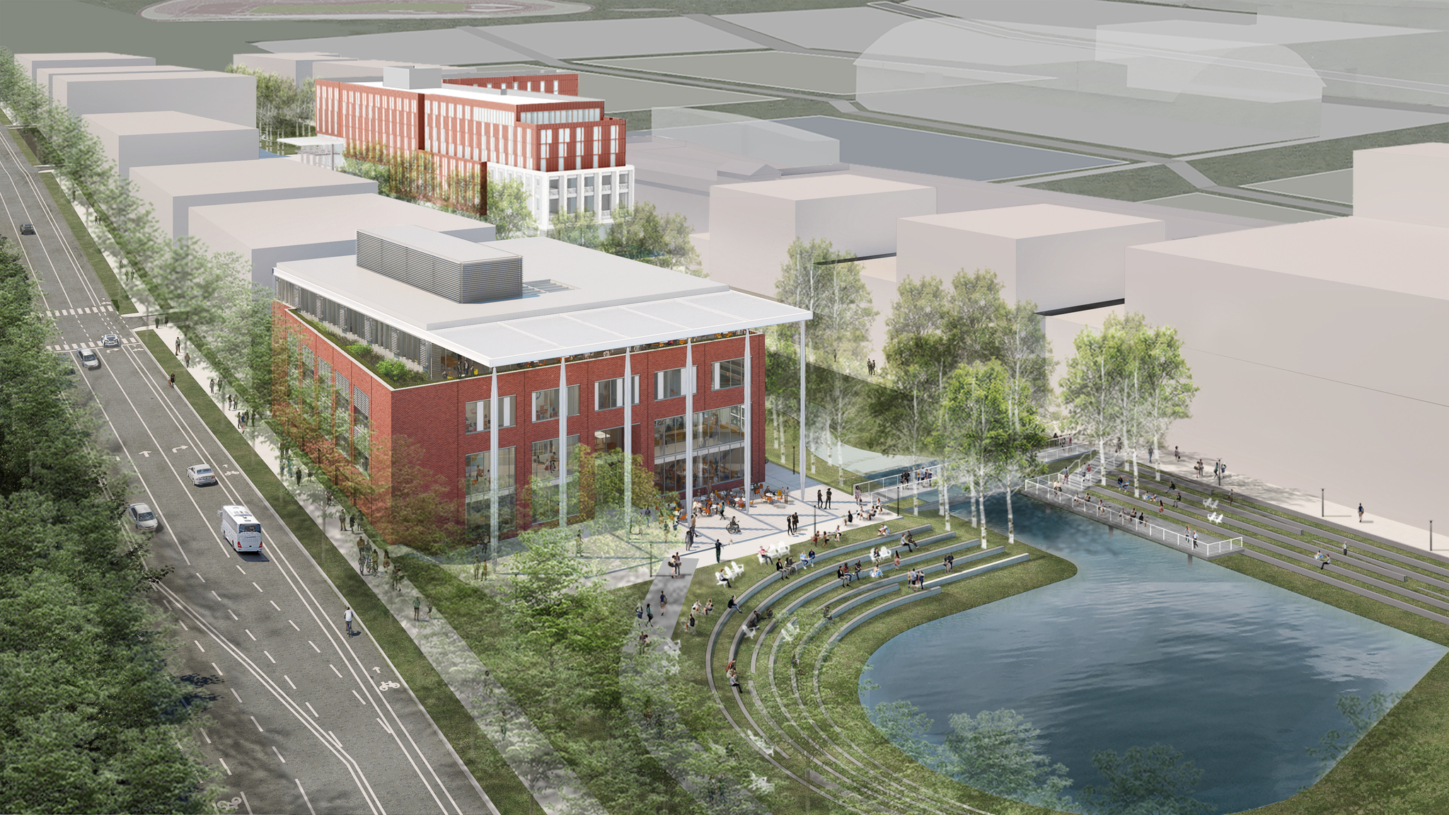 Image of the new School of Data Science building