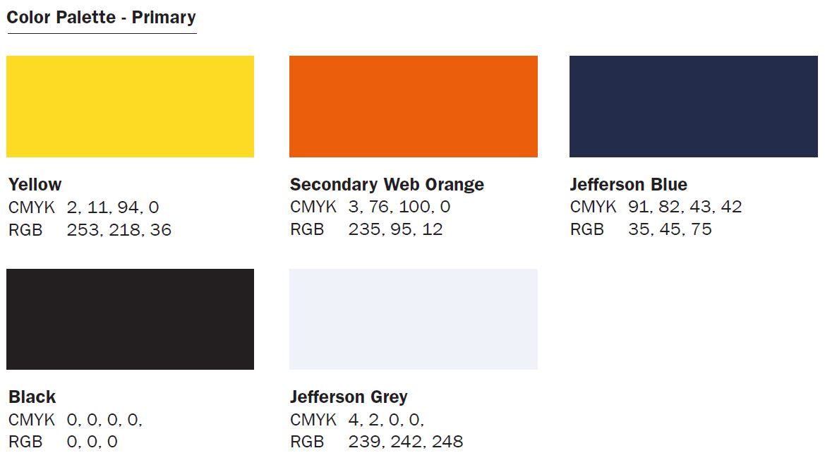 school of data science primary color palette