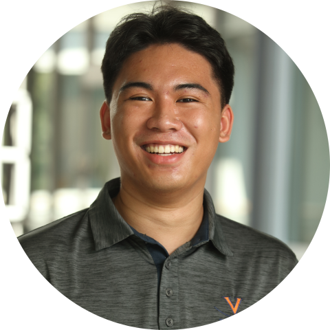 UVA Data Science student Bernard Gonzales professional headshot circle crop