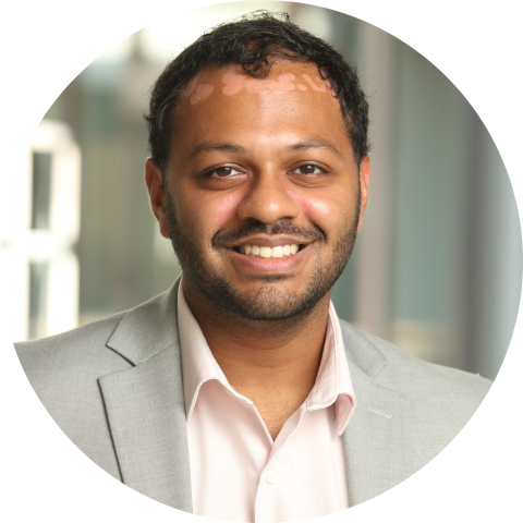 UVA Data Science MSDS student Akaash Kamdar professional headshot circle crop