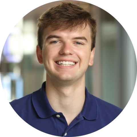 UVA Data Science MSDS student James Siegener professional headshot circle crop