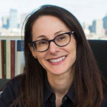 UVA Law professor Danielle Citron in a black top and dark glasses