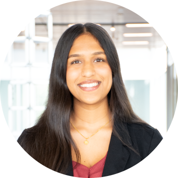 UVA Data Science BSDS student ambassador Dishitha Dhakshin professional headshot circle crop
