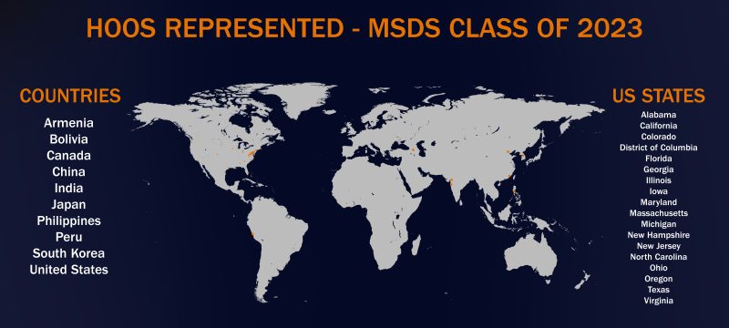 MSDS Residential Class 2023 map