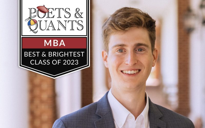 ryan cox named to best and brightest by poets and quants