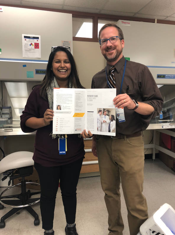 Dr. Sana Syed with mentor Dr. Sean Moore