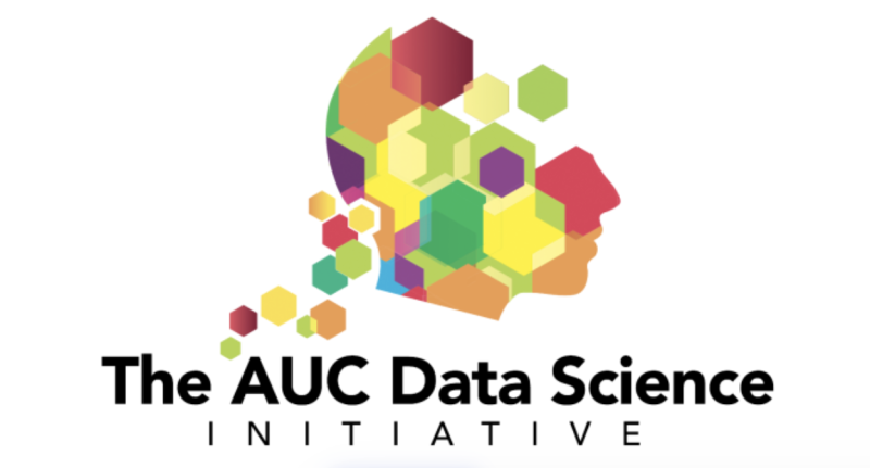 AUC Data Science Initiative logo - colorful blocks making a face profile