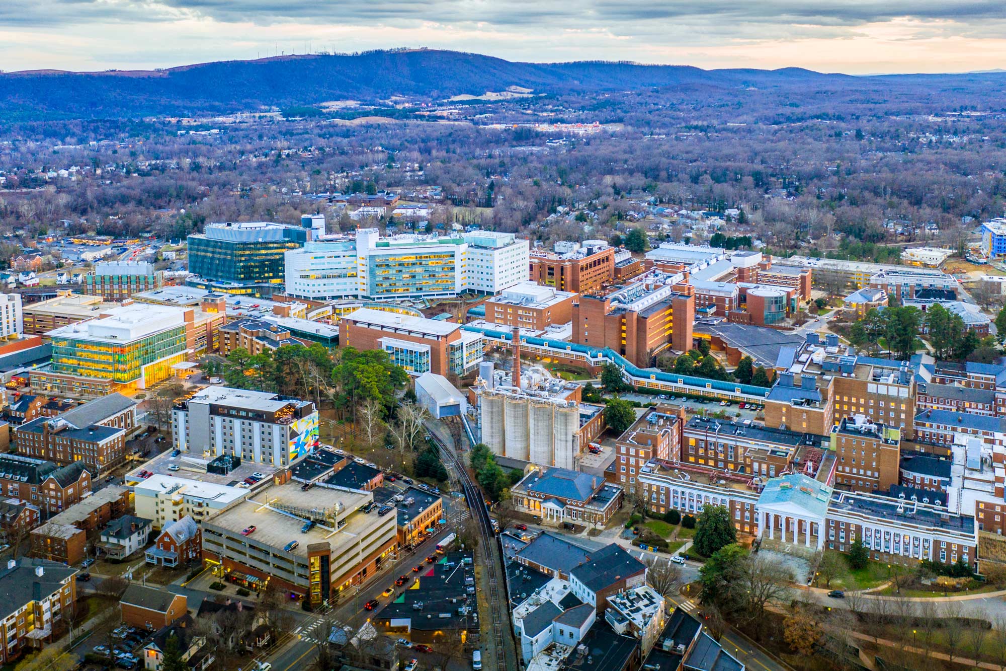 UVA Health Systems aerial view