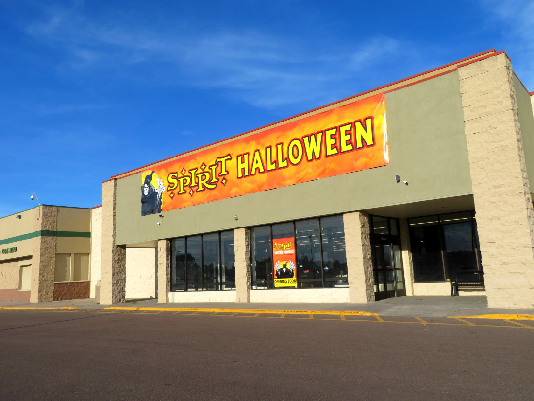 Spirit Halloween stores like this show up each fall. 