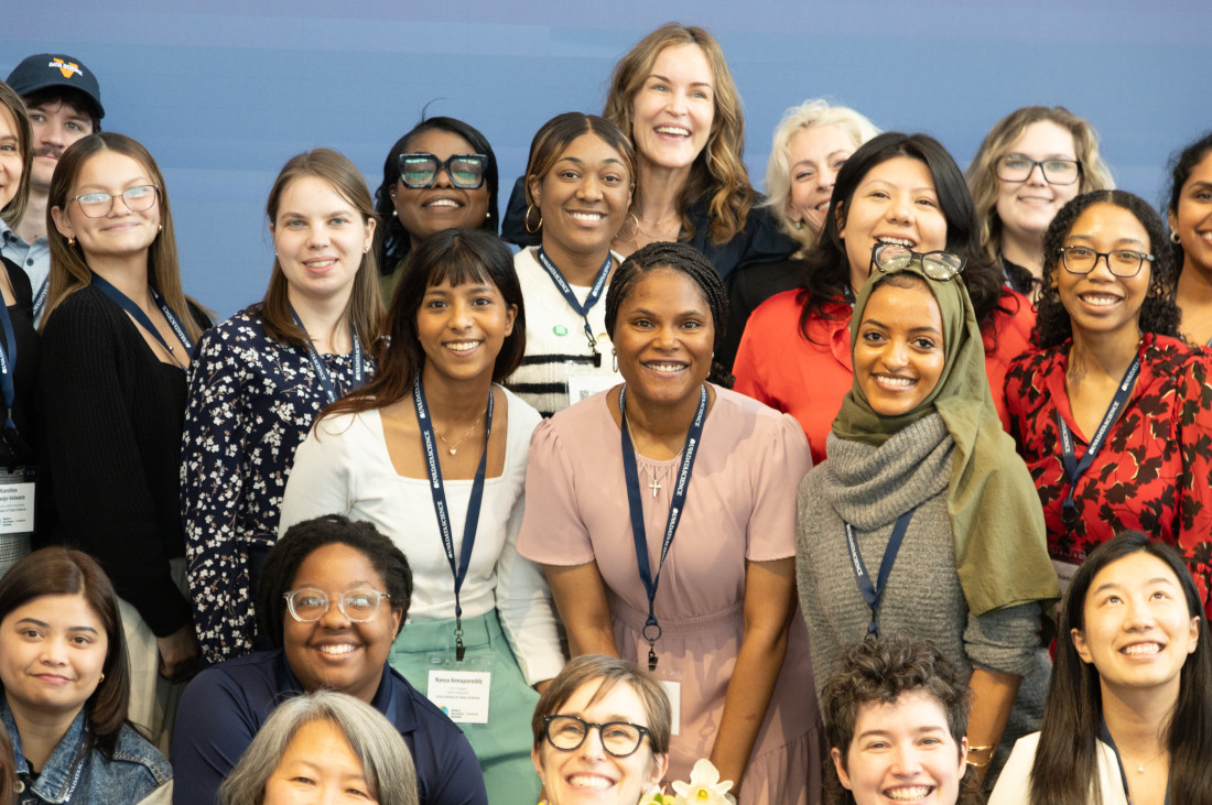 Photo of attendees at the WiDS Charlottesville 2025 event.