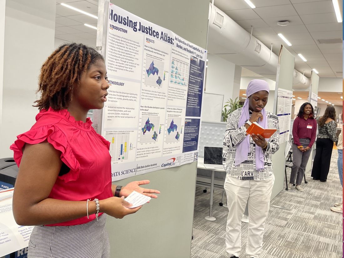 Kayla Campbell and Sokona Mangane present research