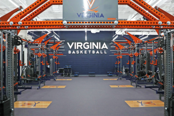 Training room for the UVA basketball team.