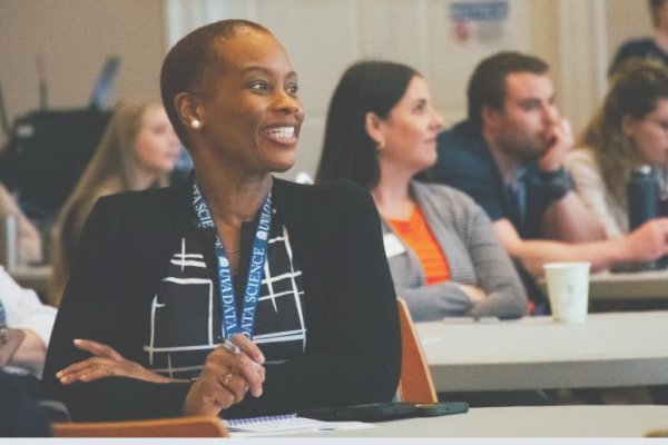 UVA Data Science MSDSO student Camisha Belle attends the Women in Data Science Conference