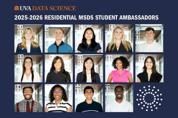 UVA Data Science MSDS Student Ambassadors collage of headshots