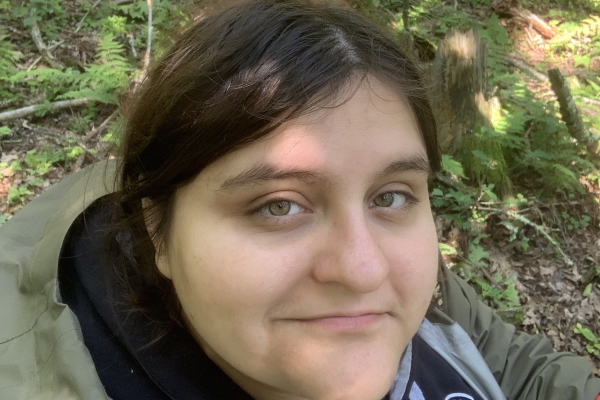 UVA Data Science MSDS online student Savanna Cabrera outdoors selfie shot